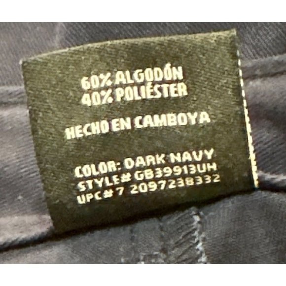 George Brand Navy Blue Flat Front Shorts Cotton Blend Boy's Size Husky 12 (NWT) - Picture 15 of 16